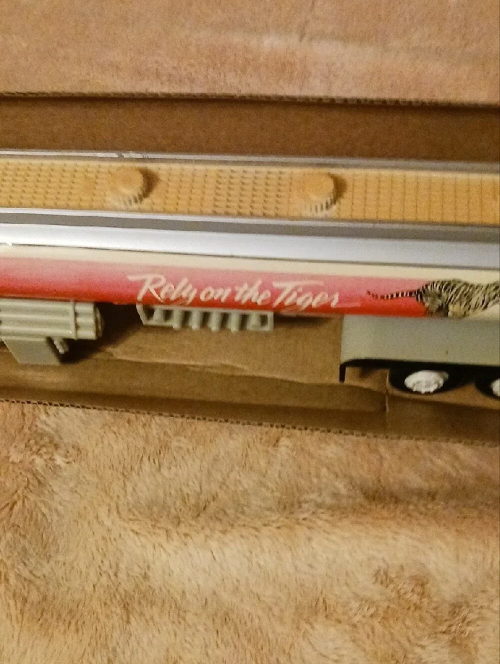 Red & Silver Toy Tanker Truck - Rely on the Tiger